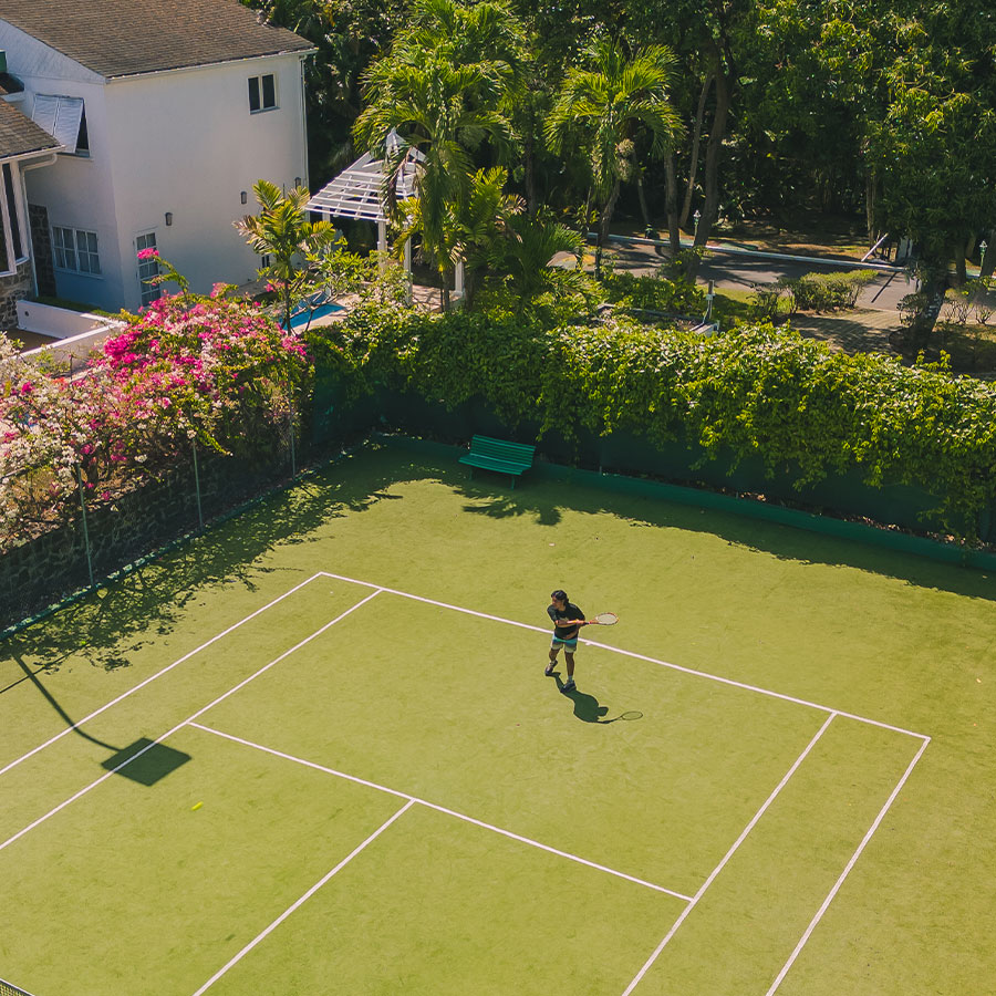 Untitled-1 Drone shot of STolentime Tennis court